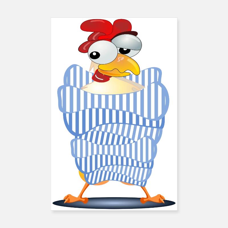 CHICKEN COOP - AUTUMN WINTER Poster 8" x 12" (20x30 cm)