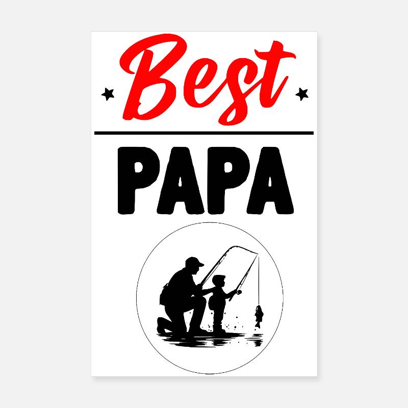 Best Papa Poster 8" x 12" (20x30 cm)
