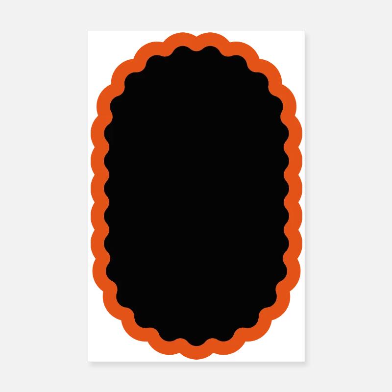 Patch vélo ovale, vélo patch vélo Poster 20 x 30 cm