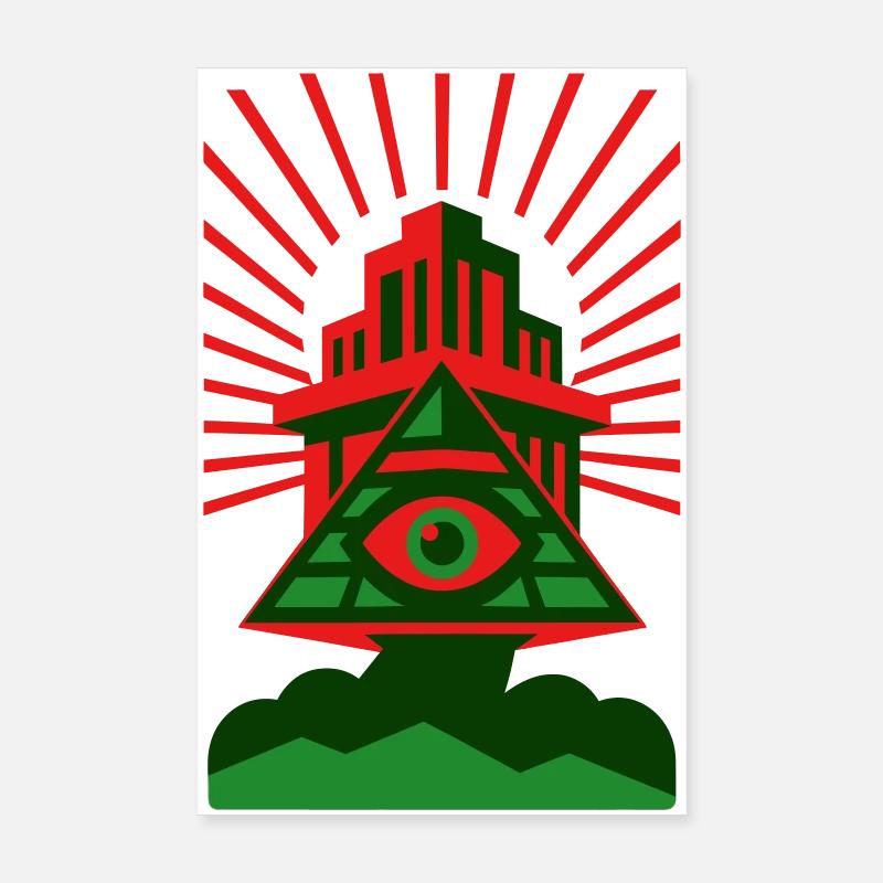 Pyramide Eye Architecture Poster 20x30 cm