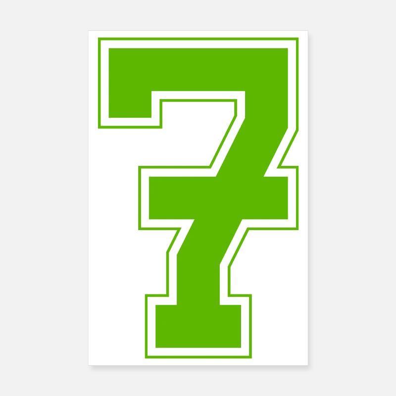 z7 - Poster 20x30 cm - Weiß