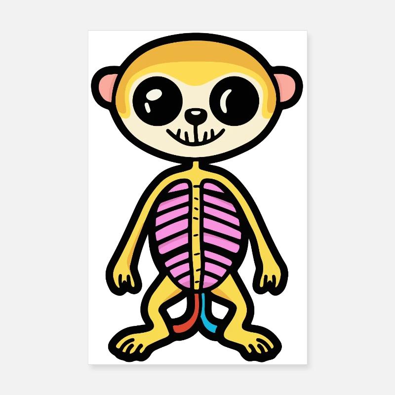 Suricate Zombie d'Halloween Poster 20 x 30 cm