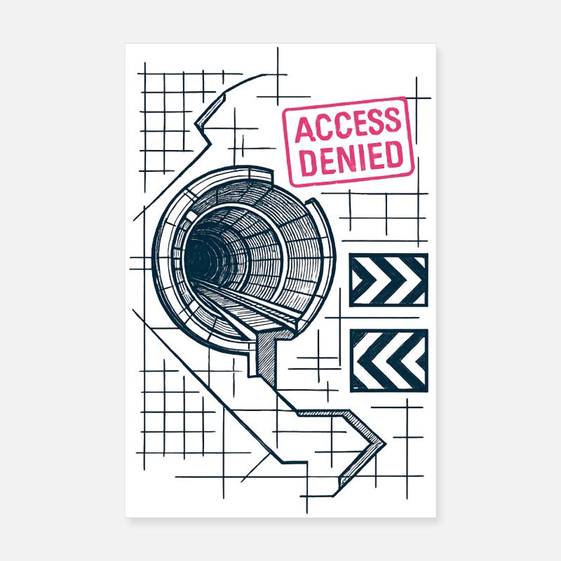 No Access - Underground Poster 8" x 12" (20x30 cm)