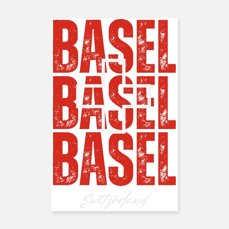 Bâle Suisse, un souvenir de Bâle Poster 20 x 30 cm