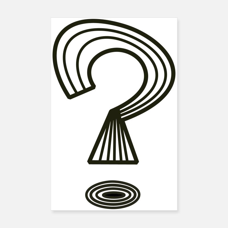 Question mark by Cean Poster 8" x 12" (20x30 cm)