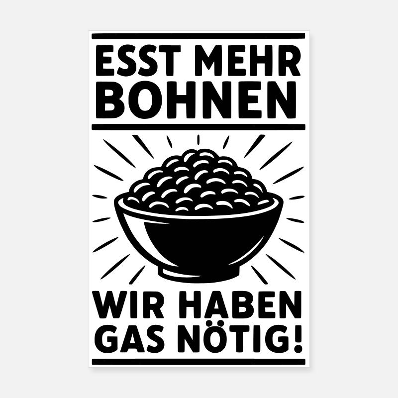 Les haricots mangent du gaz de pet Poster 20 x 30 cm