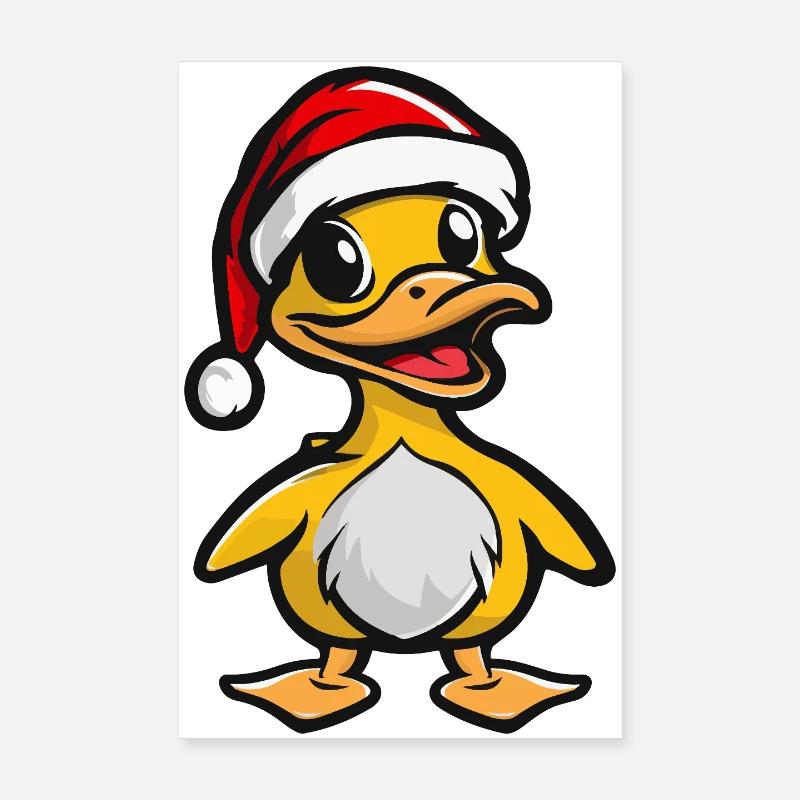 Noël de canard Poster 20 x 30 cm