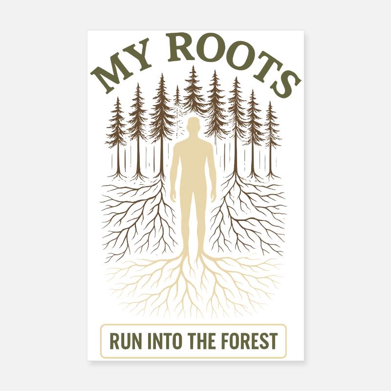 Remise à zéro mentale, Forest Walk Overthinker Poster 20 x 30 cm