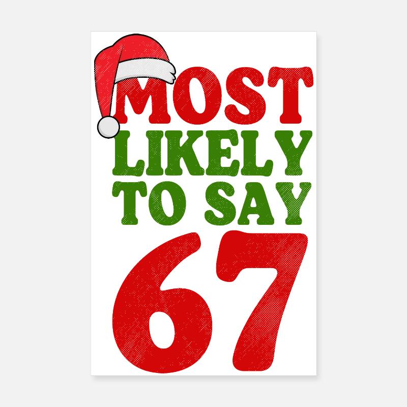 Le plus probable pour dire 67 Noëls drôles Poster 20 x 30 cm