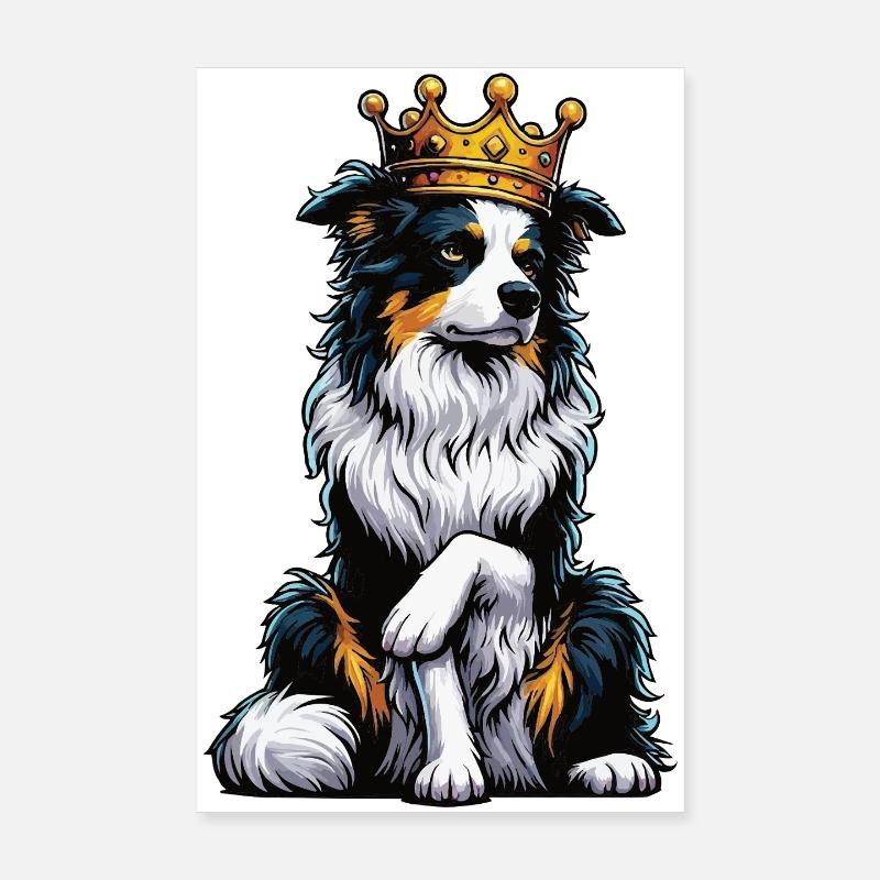 Berger australien Aussie Aussie Propriétaires Aussies Poster 20 x 30 cm
