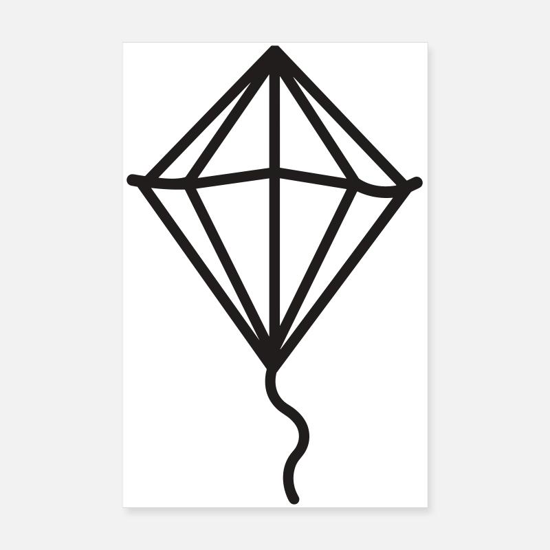 cerf volant Poster 20 x 30 cm