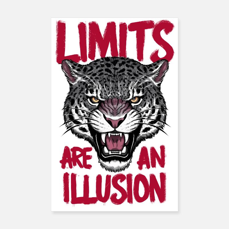 Les limites sont une illusion Poster 20 x 30 cm
