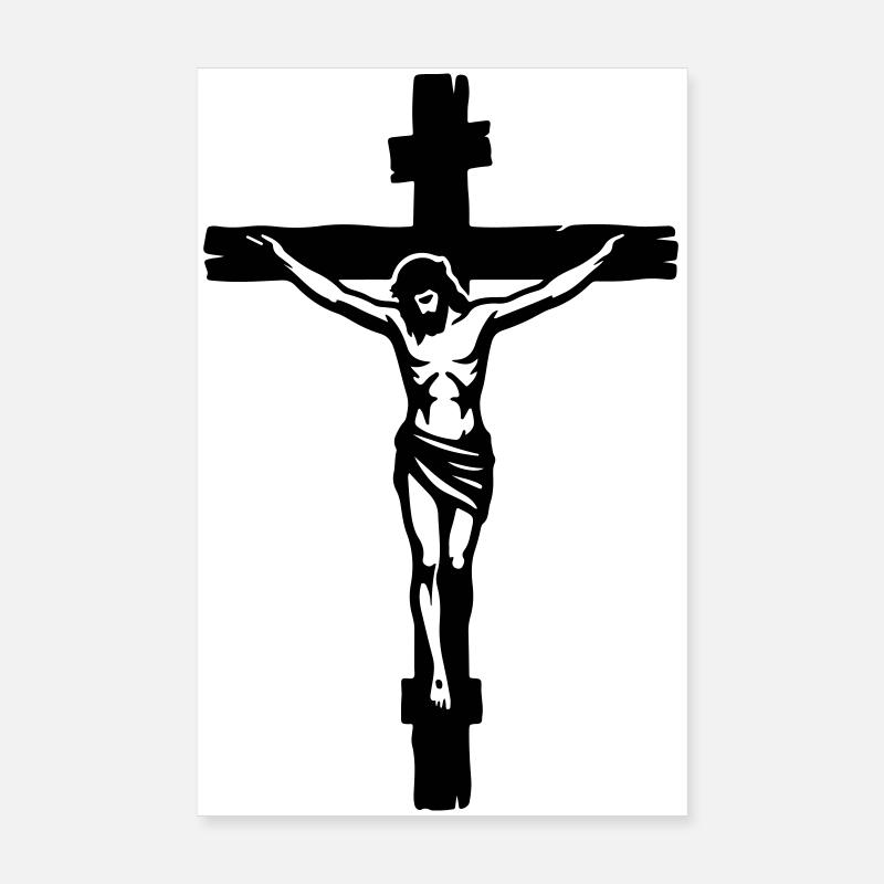 Jesus Cross Poster 8" x 12" (20x30 cm)