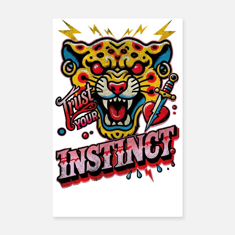 Faites confiance à votre instinct Poster 20 x 30 cm