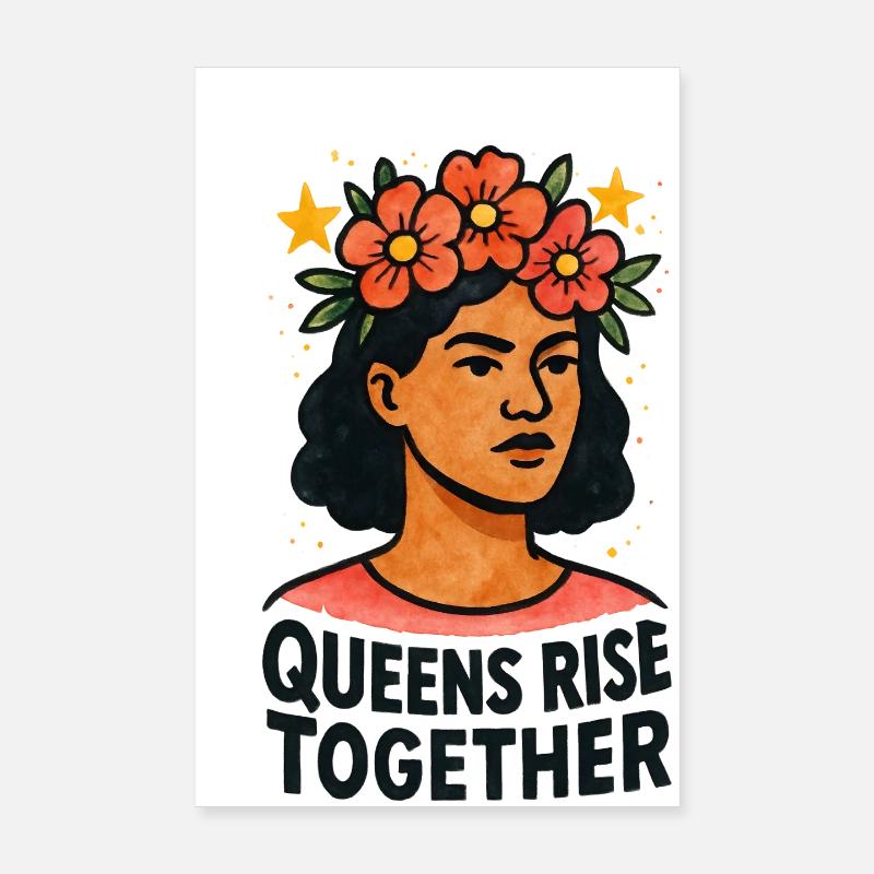 Les reines se lèvent ensemble Poster 20 x 30 cm