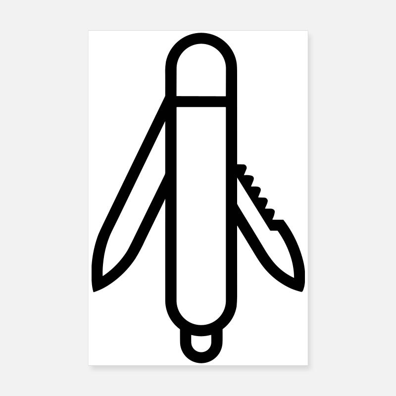 Messer Poster 20x30 cm