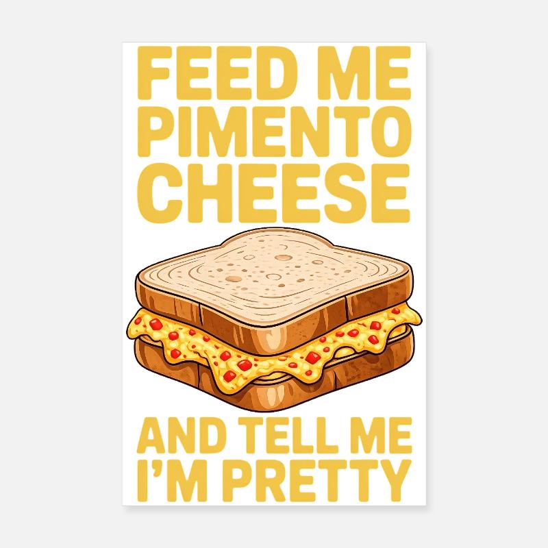 Pimento Cheese Sandwich Pimentkäse Geschenke Poster 20x30 cm
