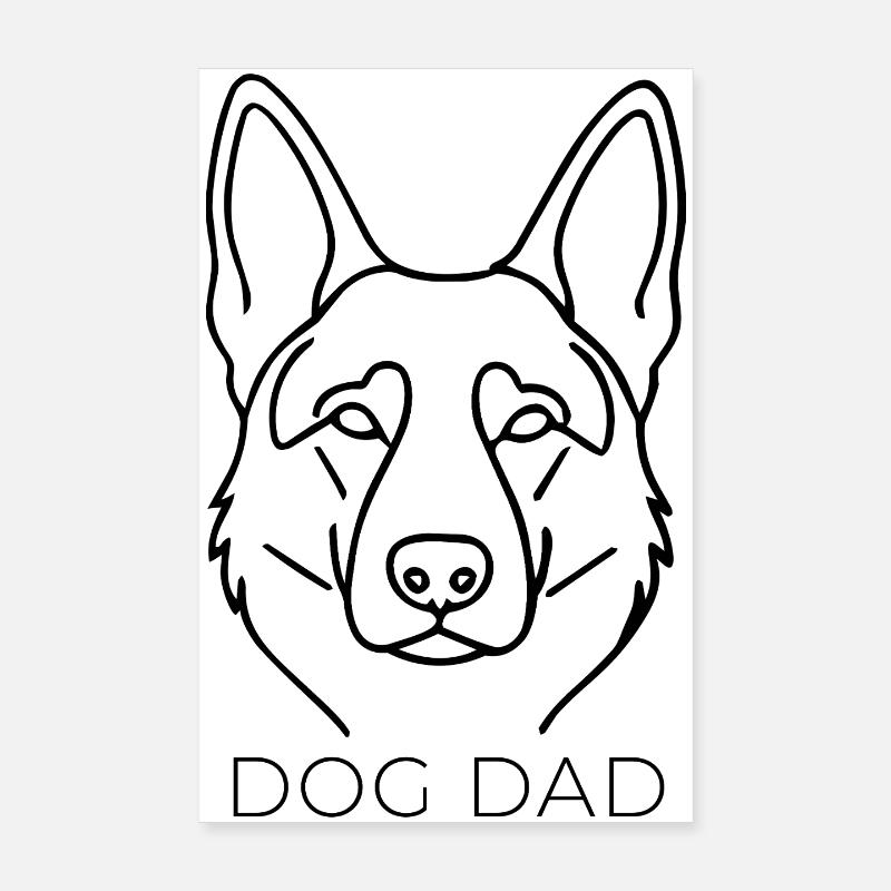 Dein treuster Begleiter - Hunde Papa / Dog Dad Poster 20x30 cm