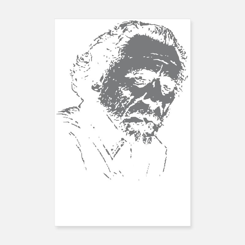 Charles Bukowski quote on reading books Poster 8" x 12" (20x30 cm)
