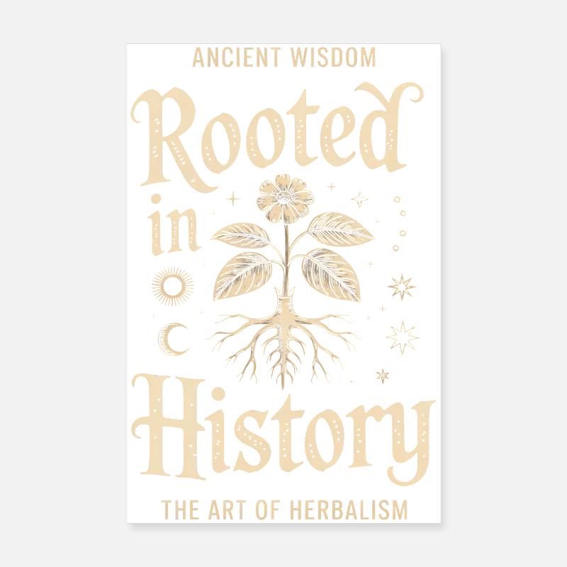 Rooted in History: Ancient Herb Wisdom Poster 8" x 12" (20x30 cm)