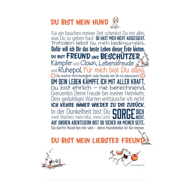Das Hundemanifest - Jetzt als Poster
