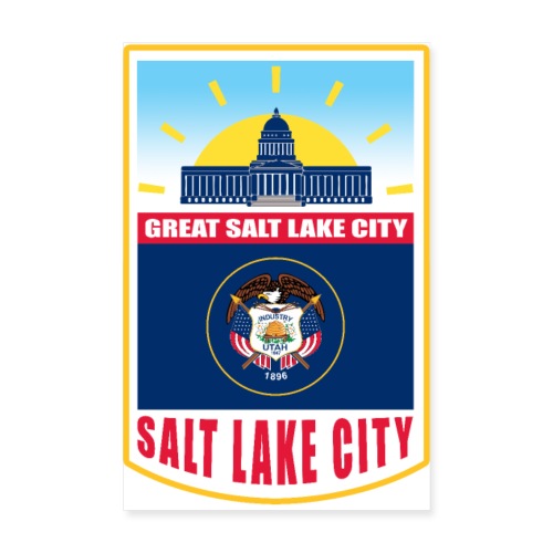 Utah - Salt Lake City - Poster 20 x 30 cm