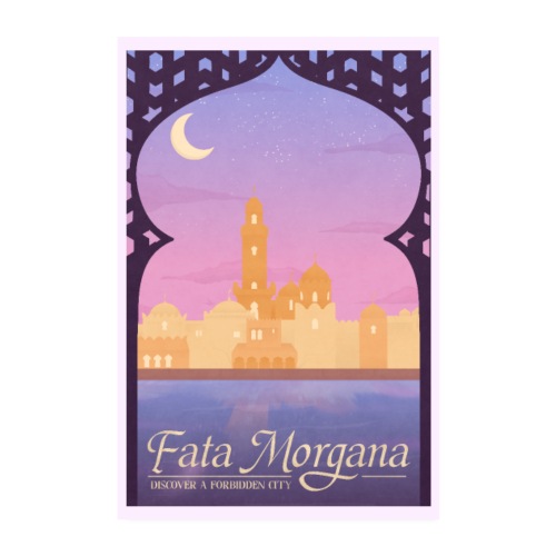 Fata Morgana Vintage Travel Poster - Poster 20x30 cm