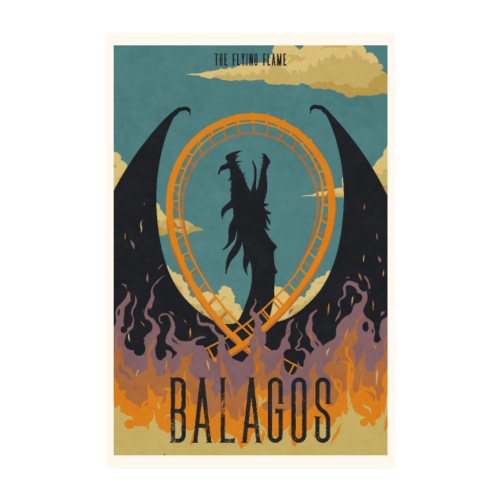 Balagos vintage travel poster - Poster 20x30 cm
