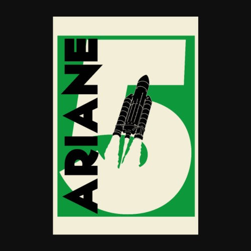 Launching Ariane 5 - green version by ItArtWork - Poster 8 x 12 (20x30 cm)