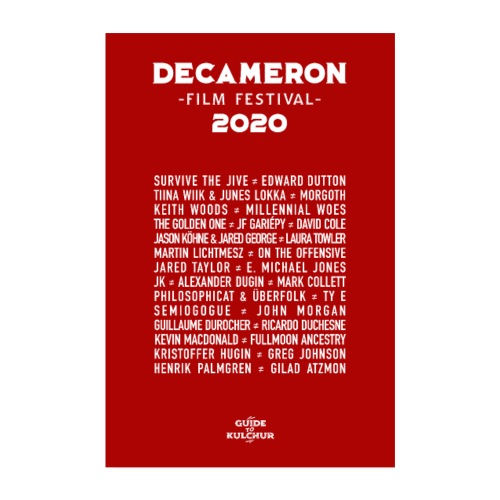 DECAMERON Film Festival 2020 - Poster 8 x 12 (20x30 cm)