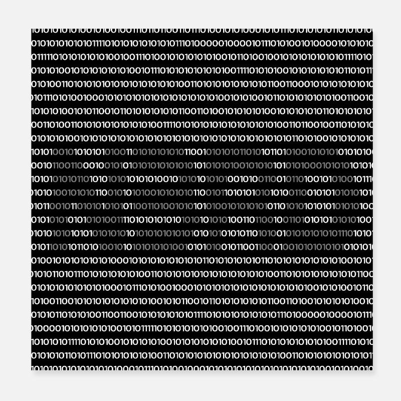 nørd Poster 20x20 cm