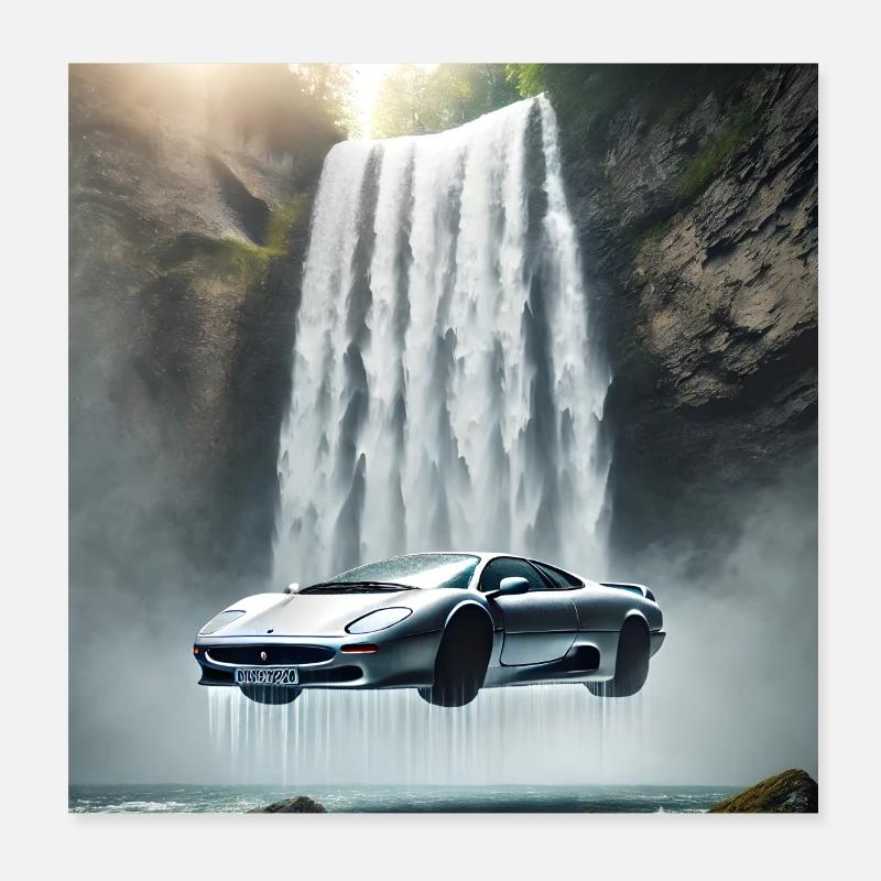 Supercar Poster 8" x 8" (20x20 cm)