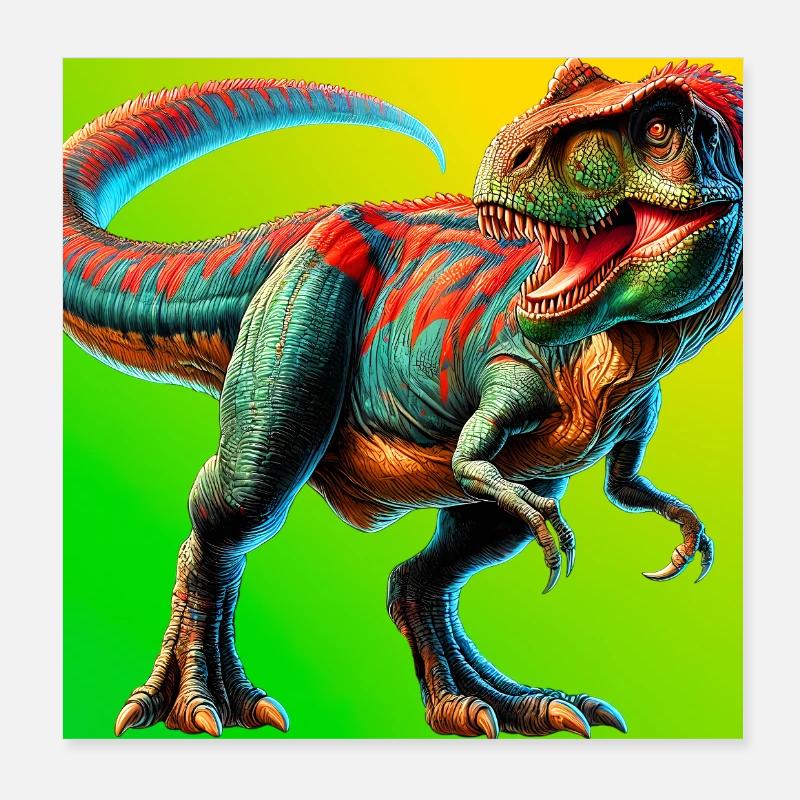 Dinosaurier Poster 20x20 cm