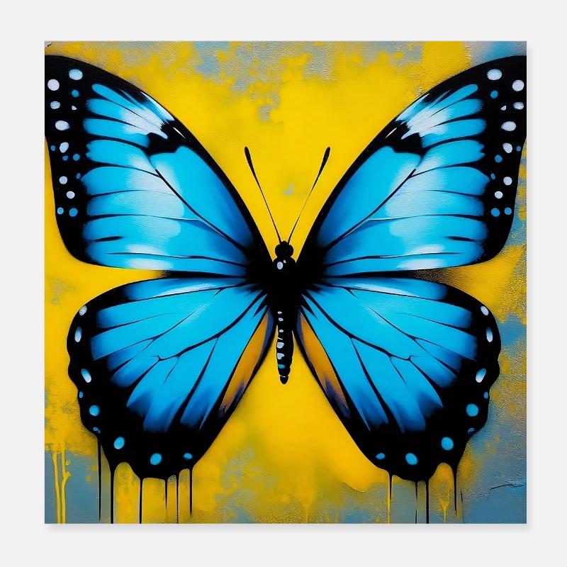 papillon Poster 20 x 20 cm
