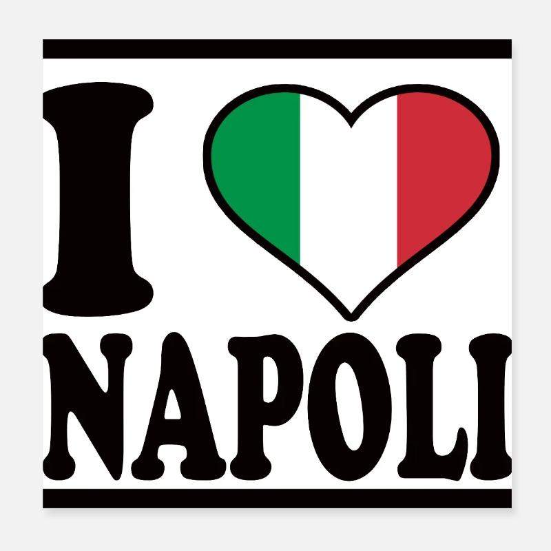 Neapel, Napoli Poster 20x20 cm