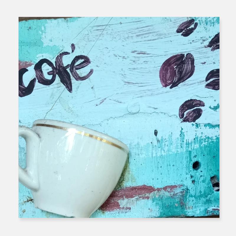 cofe Poster 20x20 cm