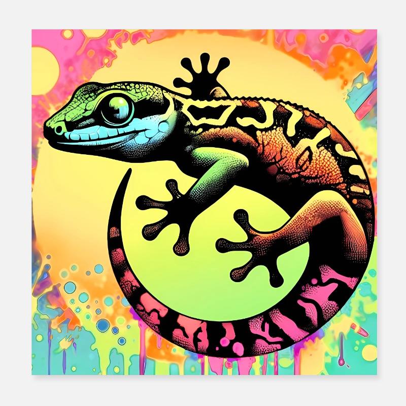 Gekko Juliste 20 x 20 cm