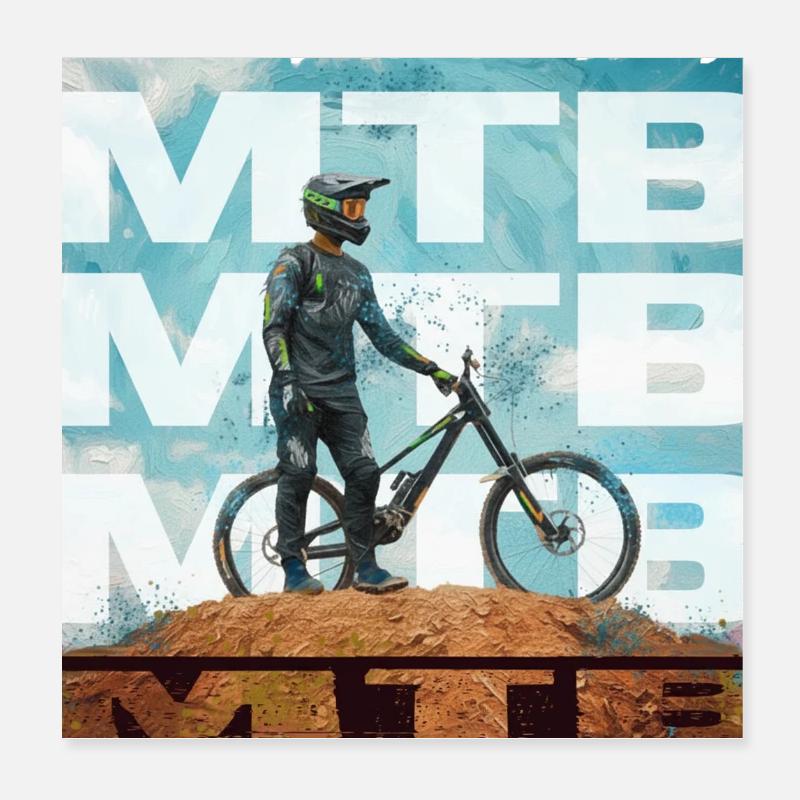VTT - Poster 20 x 20 cm - blanc