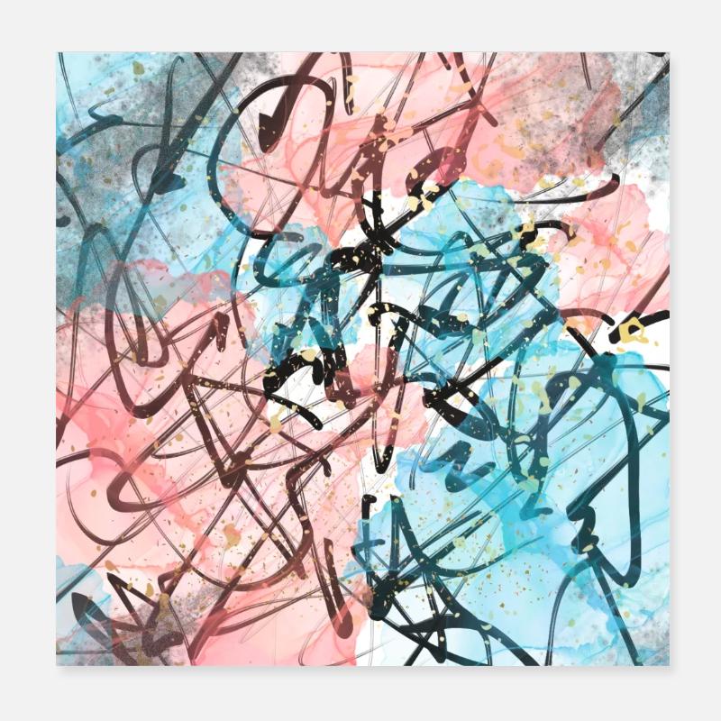 Crazysplash Poster 20x20 cm