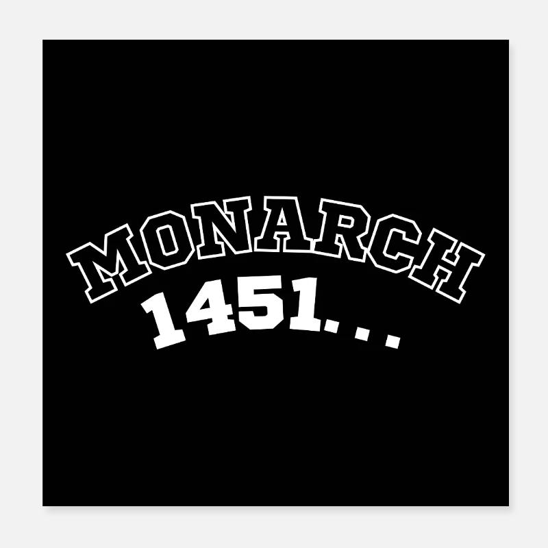 Monarch 1451 Chronik Poster 20x20 cm