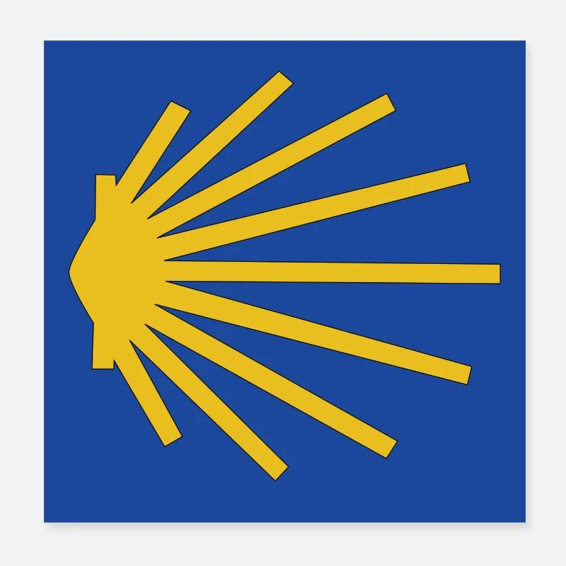 Panneau de coquillage Poster 20 x 20 cm