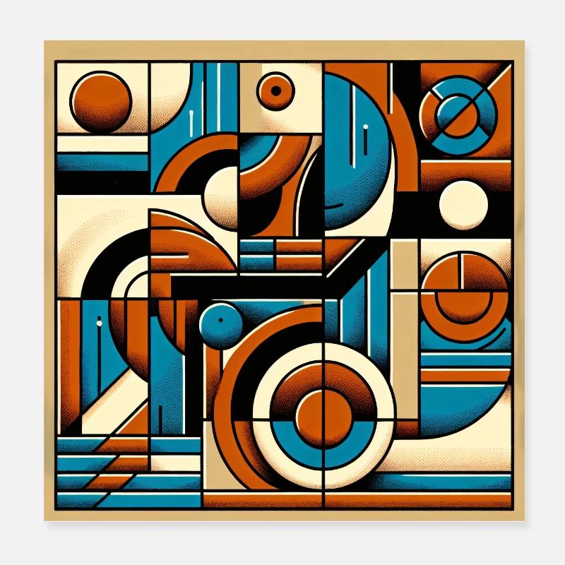 Retro Muster Poster 20x20 cm