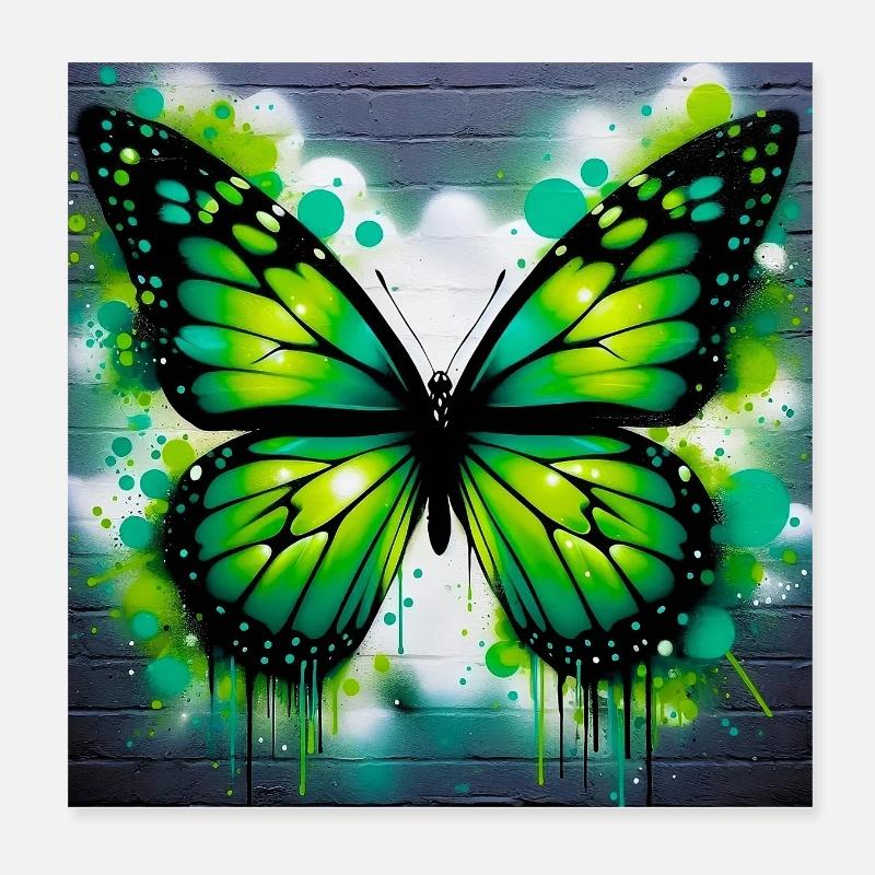 papillon Poster 20 x 20 cm