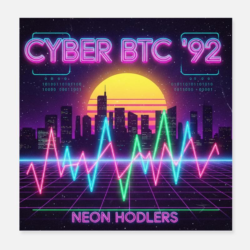 Cyber Trading Poster 20 x 20 cm