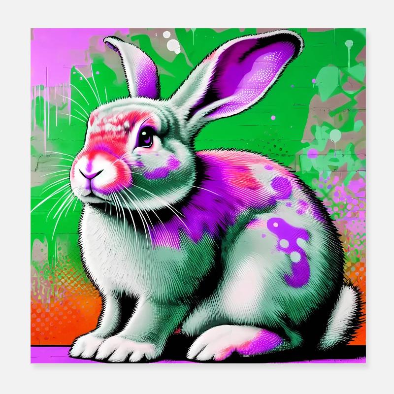 lapin Poster 20 x 20 cm