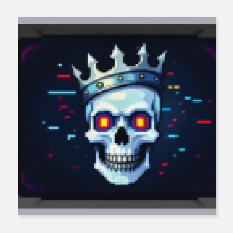 PIXEL PIRATE – Geek & Science-Fiction Poster 20x20 cm