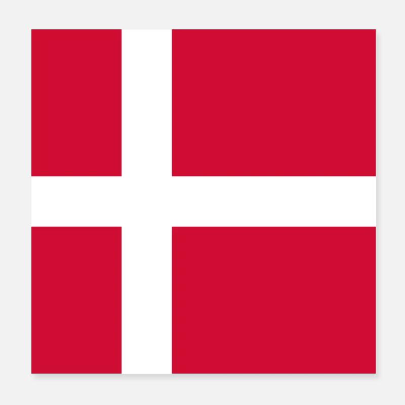Danemark Poster 20 x 20 cm