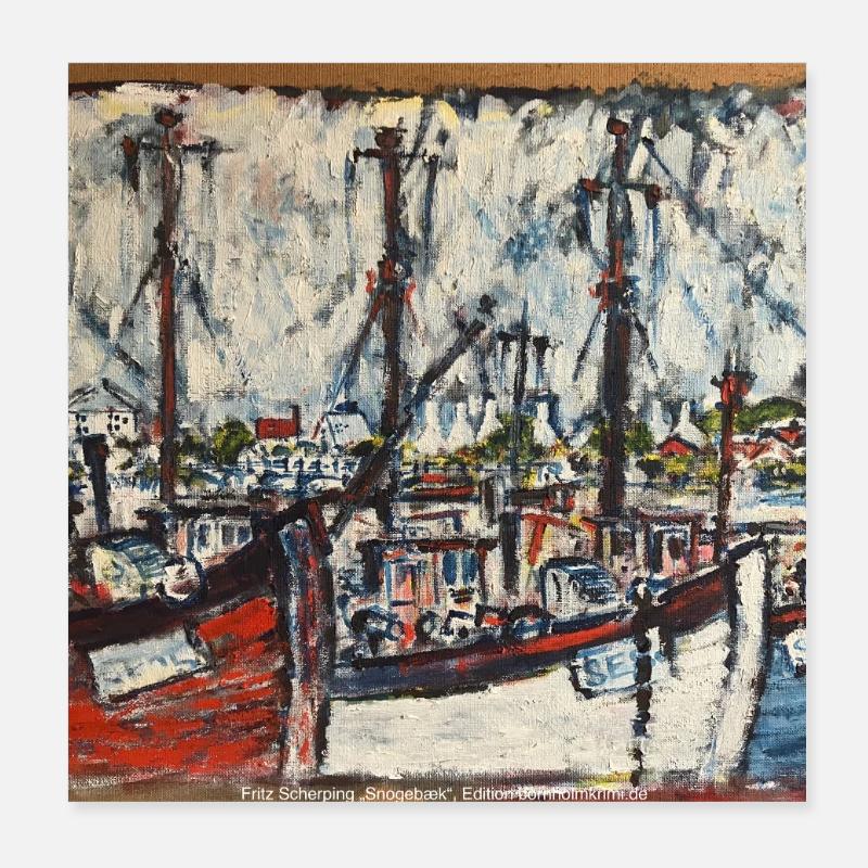 Snogebæk Poster 20x20 cm