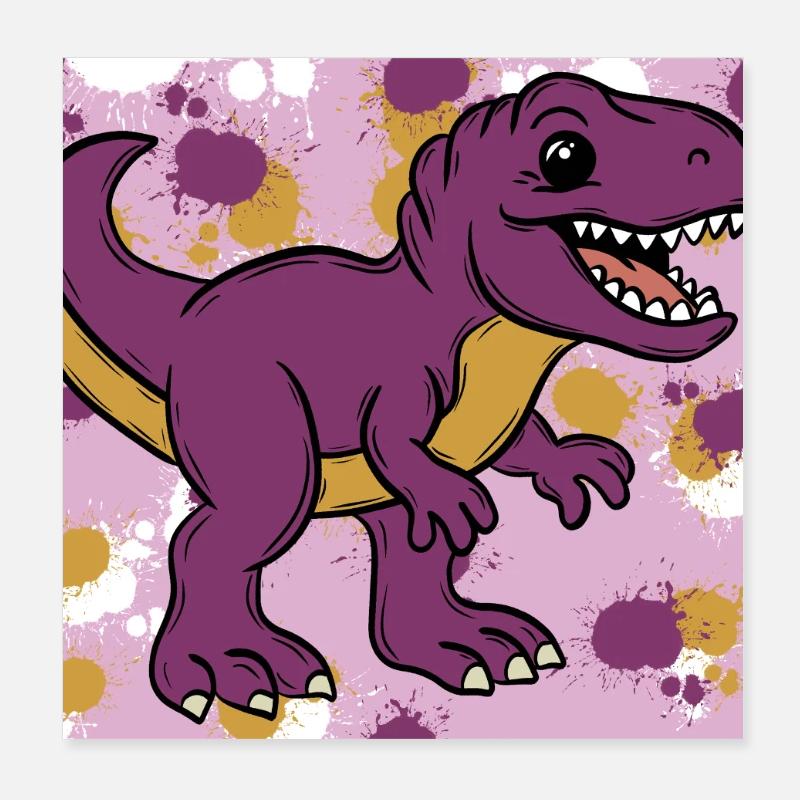 Allosaurus Dino Poster 20x20 cm