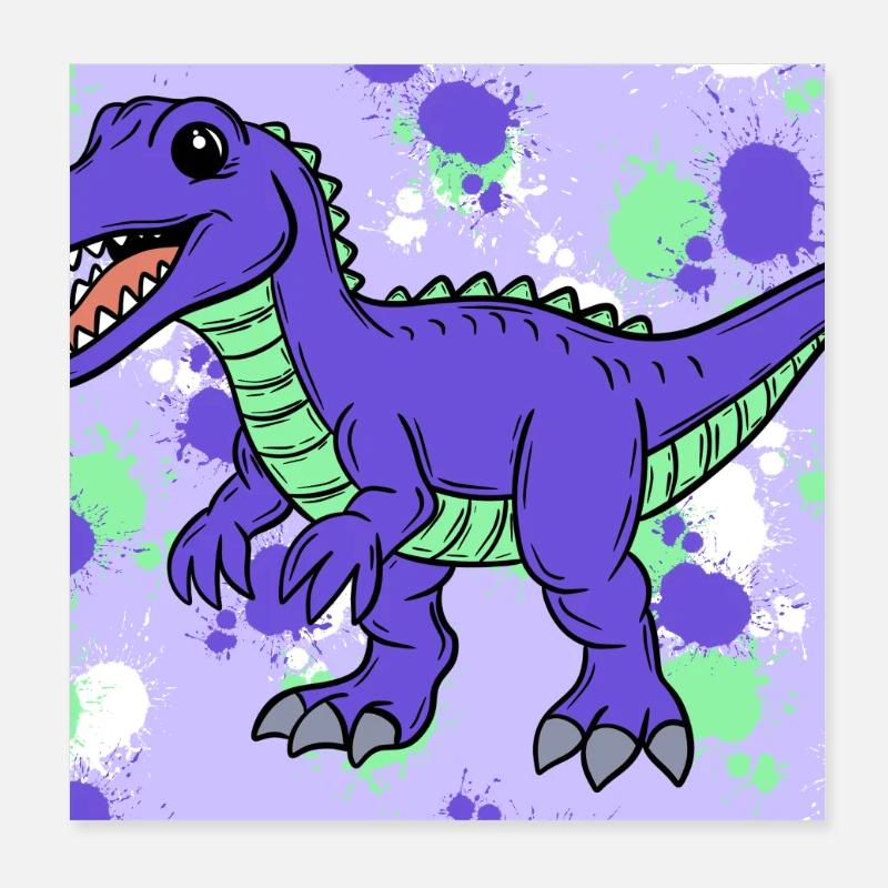 Baryonyx Dino Poster 20 x 20 cm